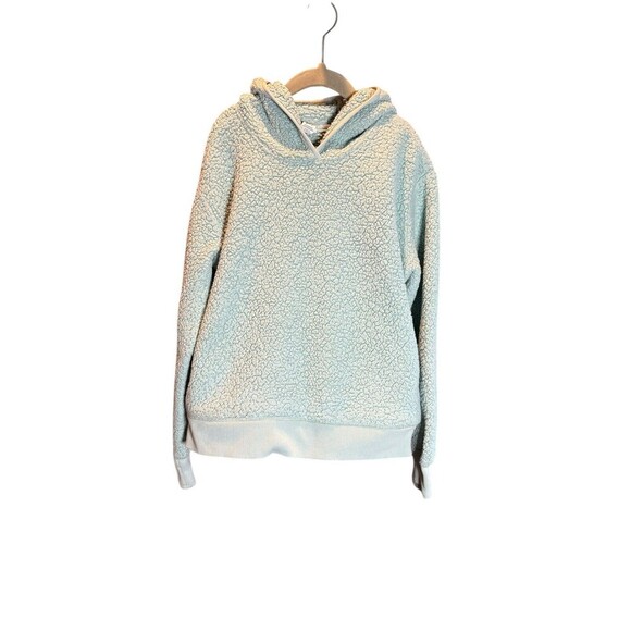 Athleta Other - Athleta Girl So Snug Sherpa Hoodie Fleece Pullover Mint Green Size 8/10 Medium